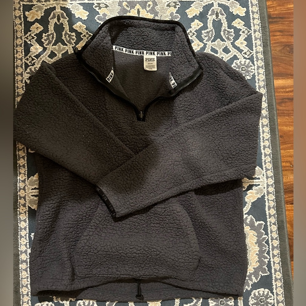 Victoria’s Secret PINK quarter zip fleece pullover